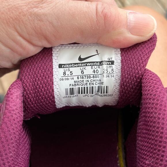 2014 Nike Air Max Essential women sz 8.5 Villain Red/white/champagne 616730 600 - Picture 3 of 11